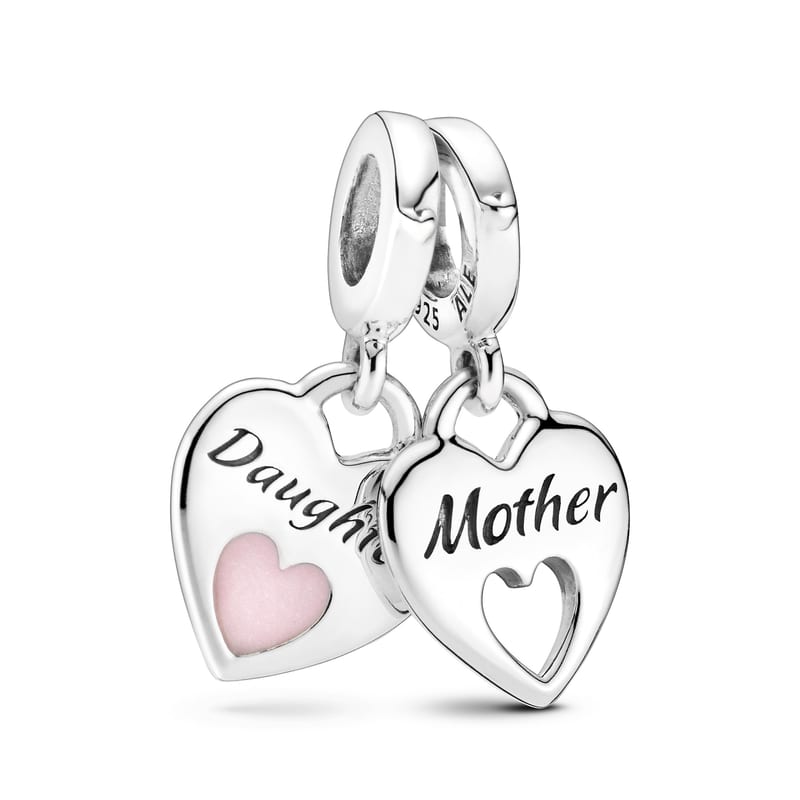 Mother & Daughter Split Dangle Charm