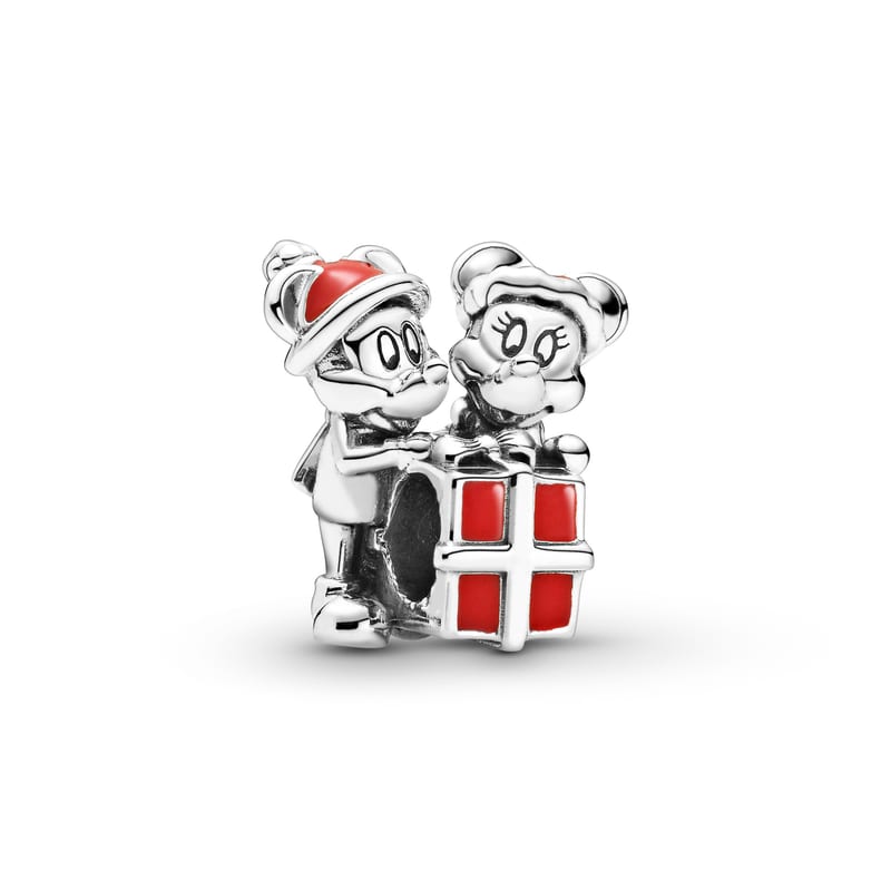 Mickey & Minnie Mouse Present Charm