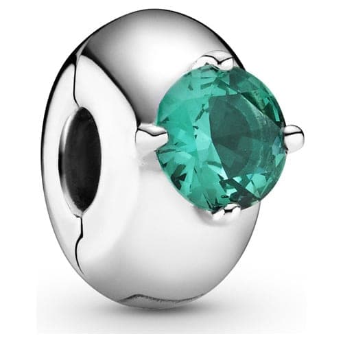 Pandora Green Round Solitaire Clip 799204C03 799204 — Foto 1 von 1