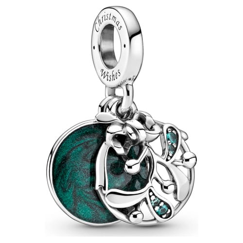 Christmas Mistletoe Dangle Charm