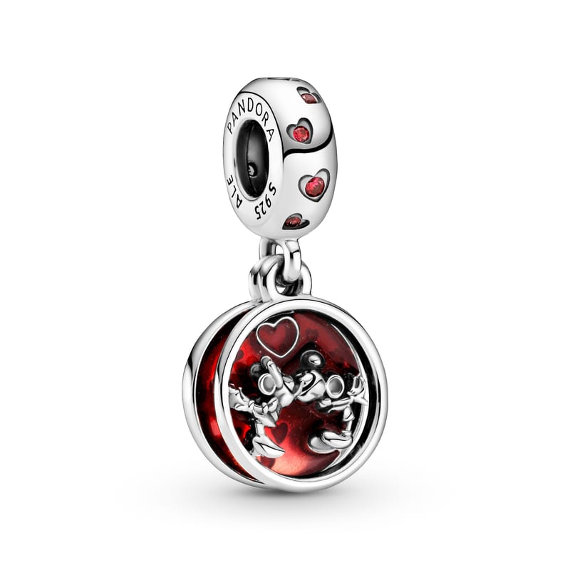 Mickey & Minnie Mouse Love & Kisses Dangle Charm