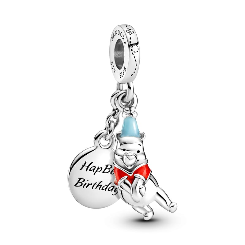 Winnie the Pooh Birthday Dangle Charm
