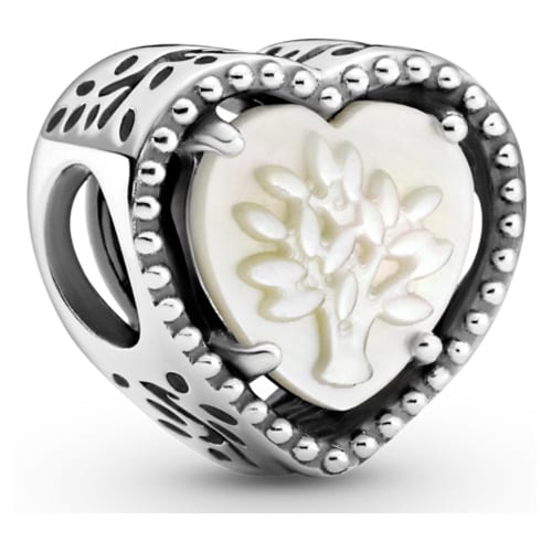 Openwork Heart & Family Tree Charm