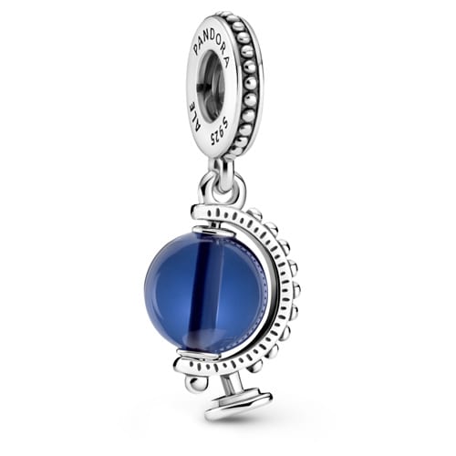 Blue Globe Dangle Charm