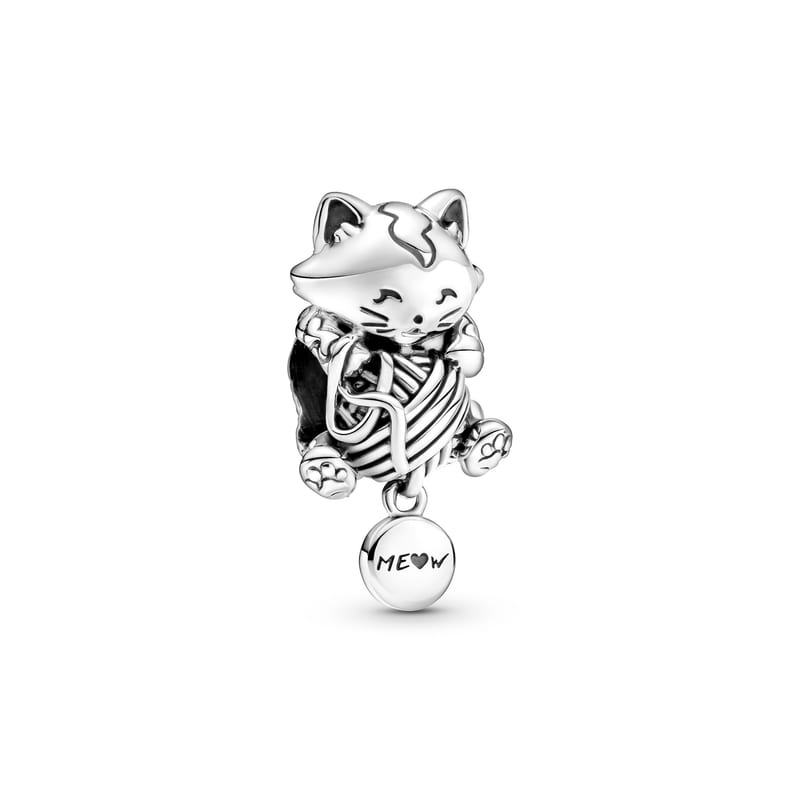 Kitten Yarn Ball Charm