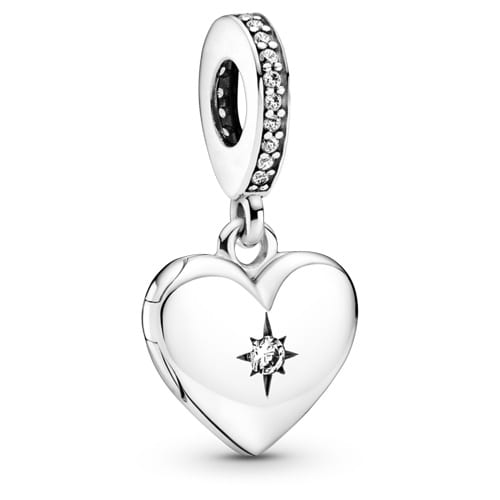 Openable Heart Locket Dangle Charm