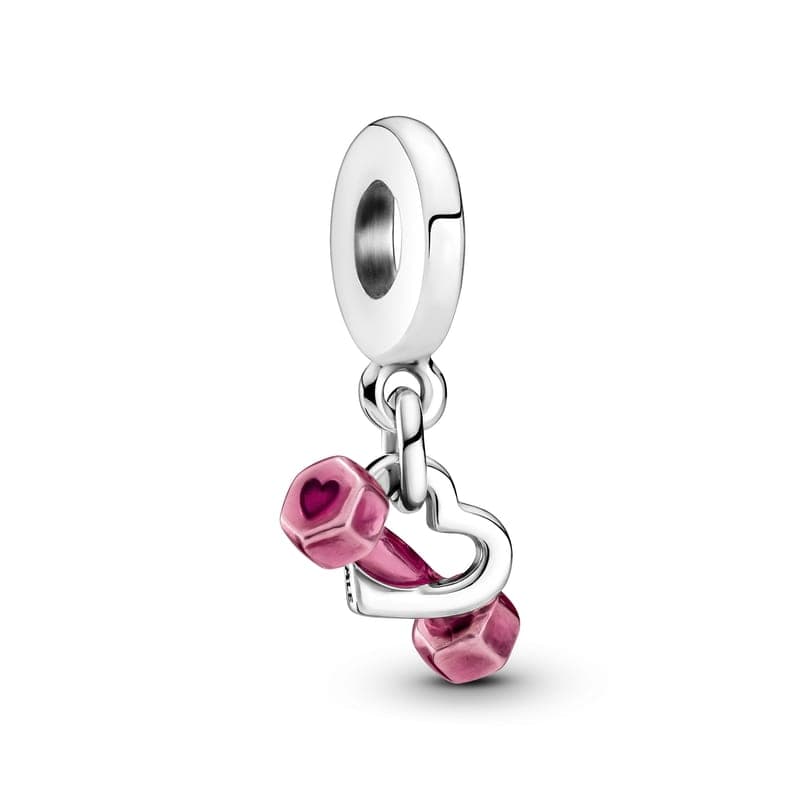 Pandora Dumbbell & Heart Dangle Charm 799545C01 799545 — photo 1 of 1