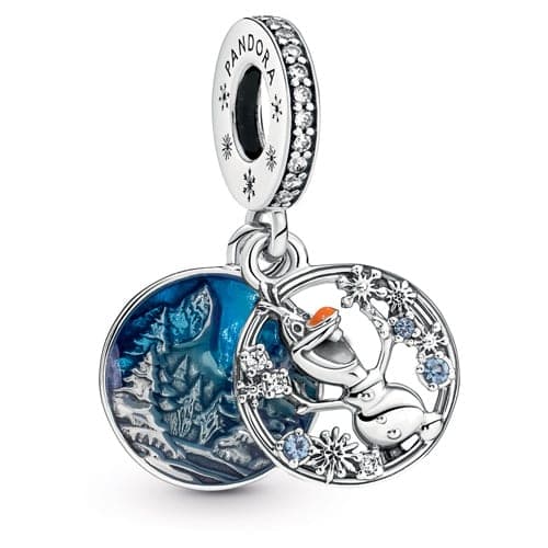 Pandora Frozen Snow Olaf Double Dangle Charm 799638C01 799638 — photo 1 of 1