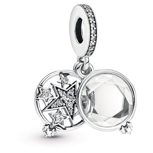 Magnified Star Double Dangle Charm