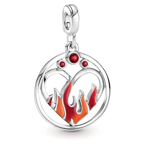 Fire Inside Medallion Dangle