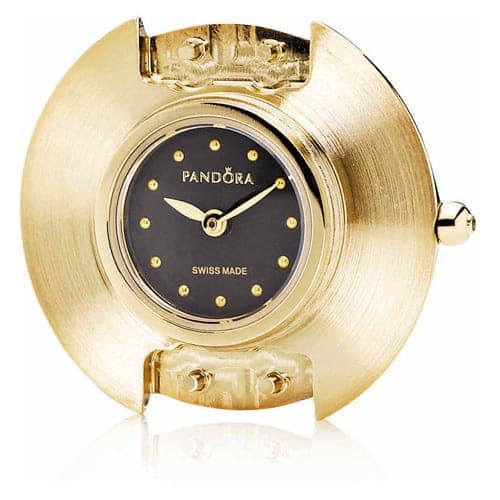 Pandora 18K Gold Icon Watch Head - Black Dial 812061BK 812061 — Foto 1 von 1