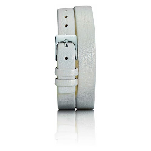 Double Oblong Ivory Soft Leather Strap