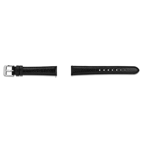Fleur Black Leather Strap