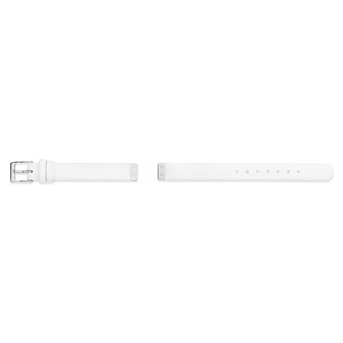 Icon White Leather Strap
