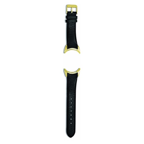 18K Gold Imagine Soft Black Leather Strap
