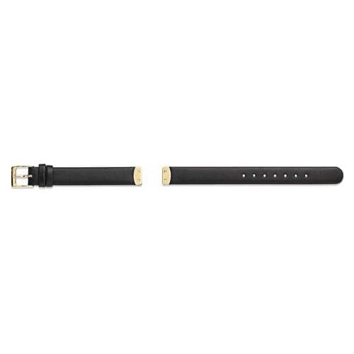 Pandora 18K Gold Icon Black Leather Strap 882061BK 882061 — foto 1 di 1