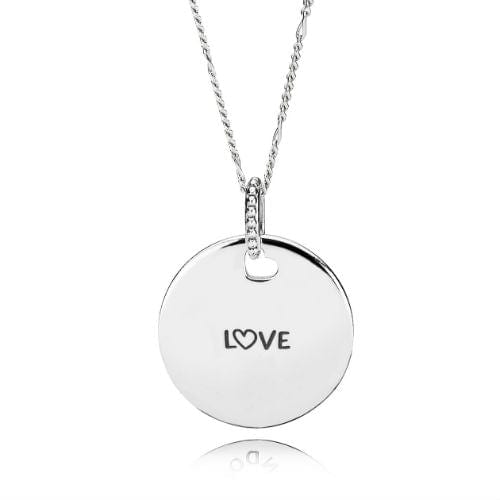 Pandora Love Engraved Necklace