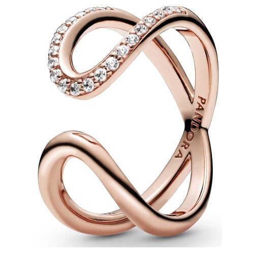 Wrapped Open Infinity Ring
