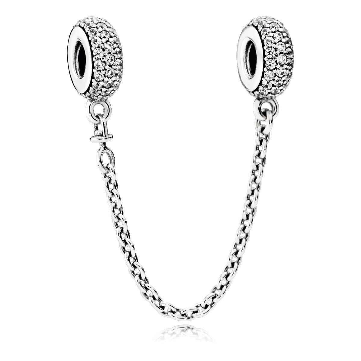 Sparkling Pavé Safety Chain Charm