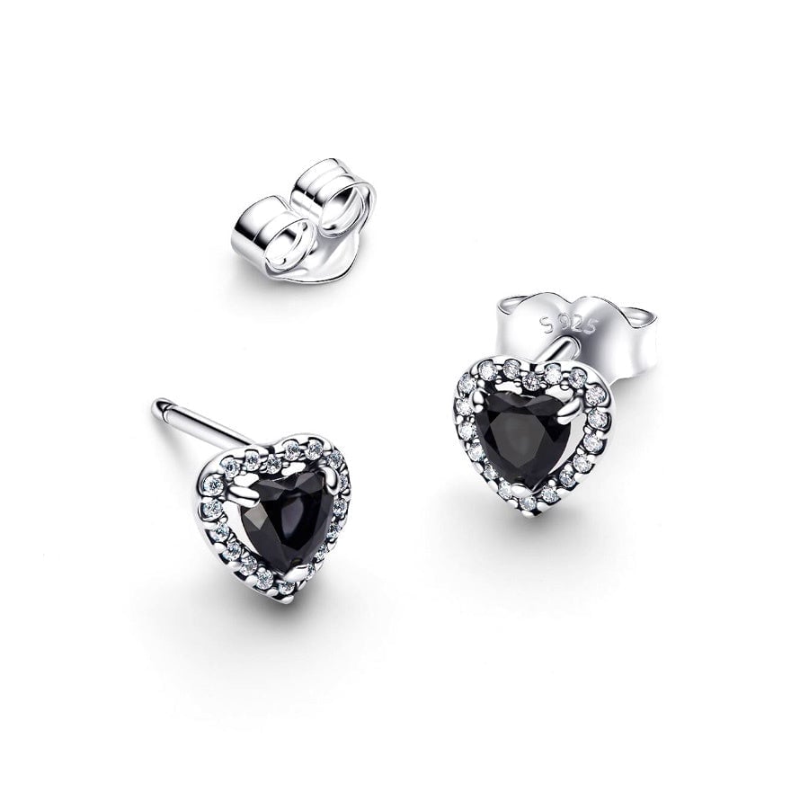 Elevated Heart Stud Earrings