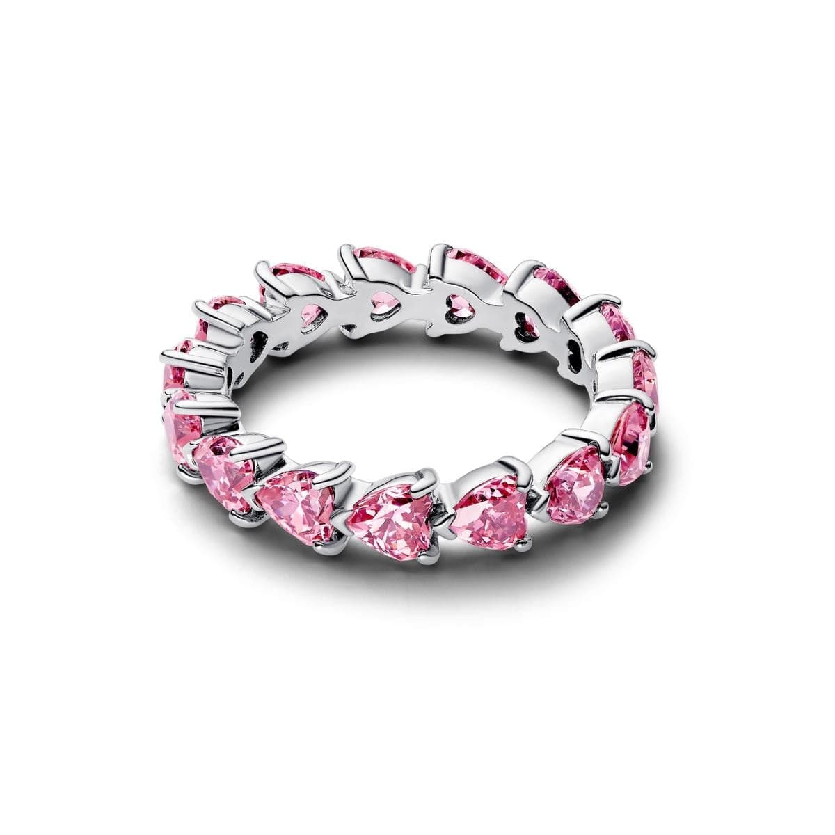 Pandora Band of Pink Hearts Ring 193103C02 193103 — Foto 1 von 1