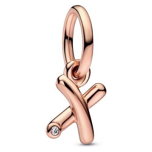 Pandora Letter X Script Alphabet Dangle Charm 782482C01 782482 — Foto 1 von 1