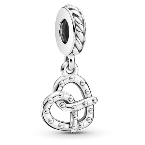 Pretzel Heart Dangle Charm