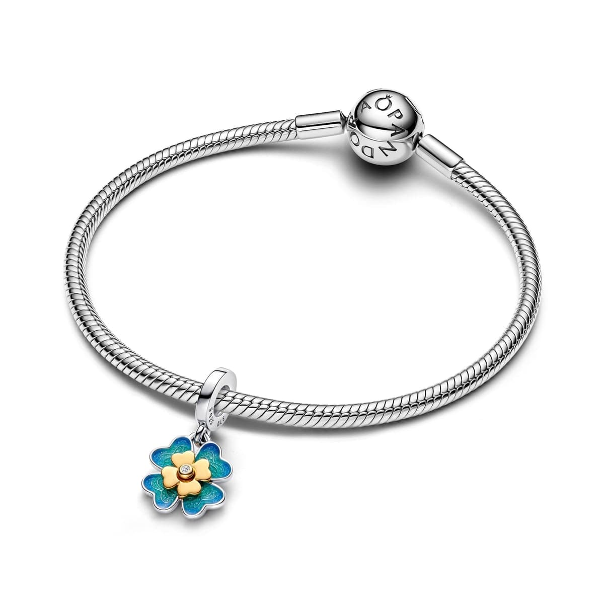 Pandora 2025 Four Leaf Clover Lab-Grown Diamond Dangle Charm 763624C01 763624 — Foto 1 von 3