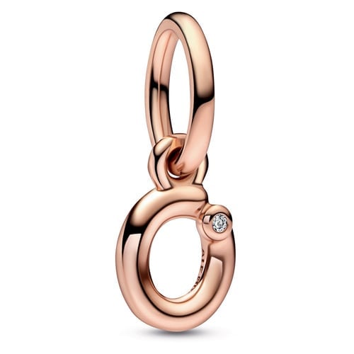 Letter O Script Alphabet Dangle Charm