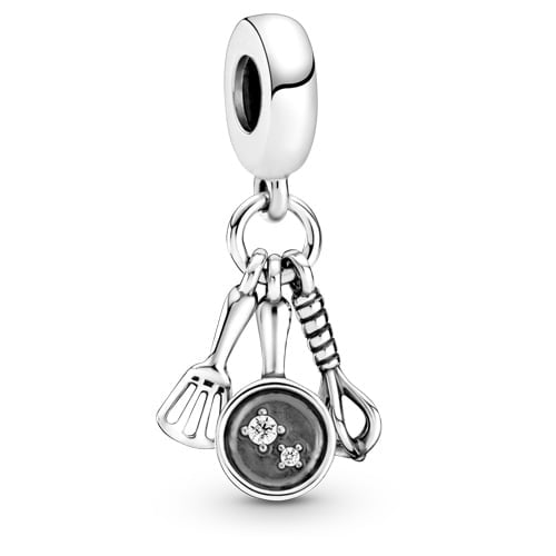 Spatula, Frying Pan & Whisk Dangle Charm