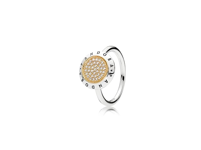 Pandora Signature Ring with 14K Gold