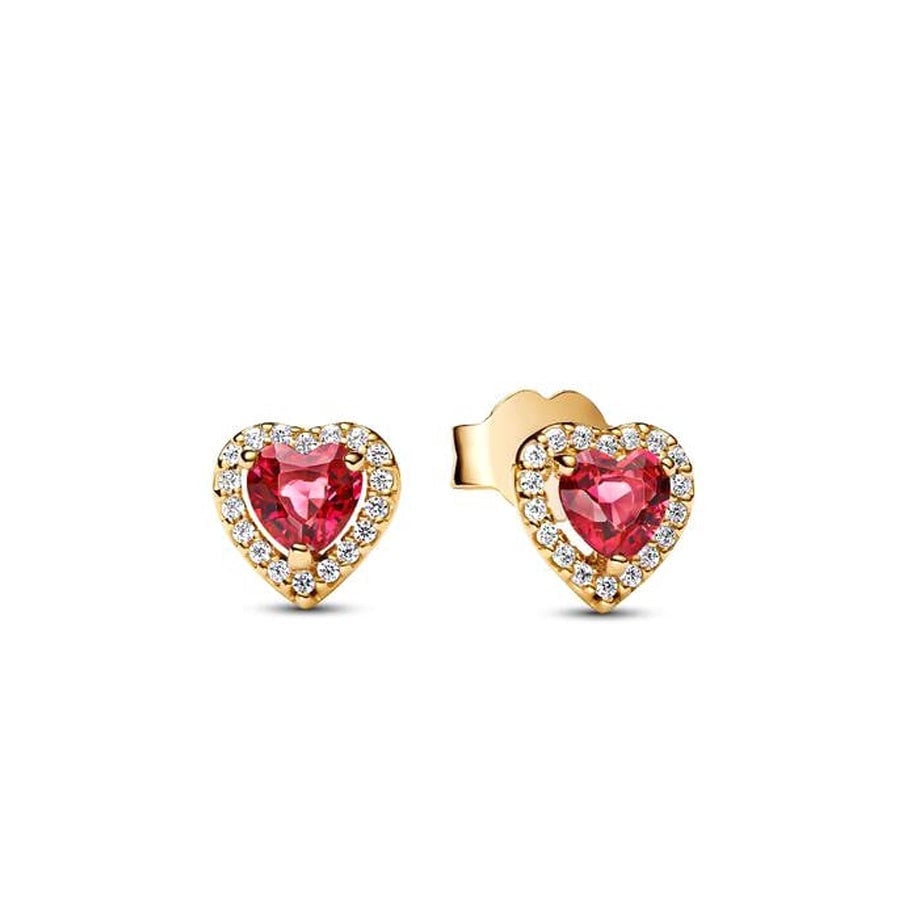 Elevated Heart Stud Earrings