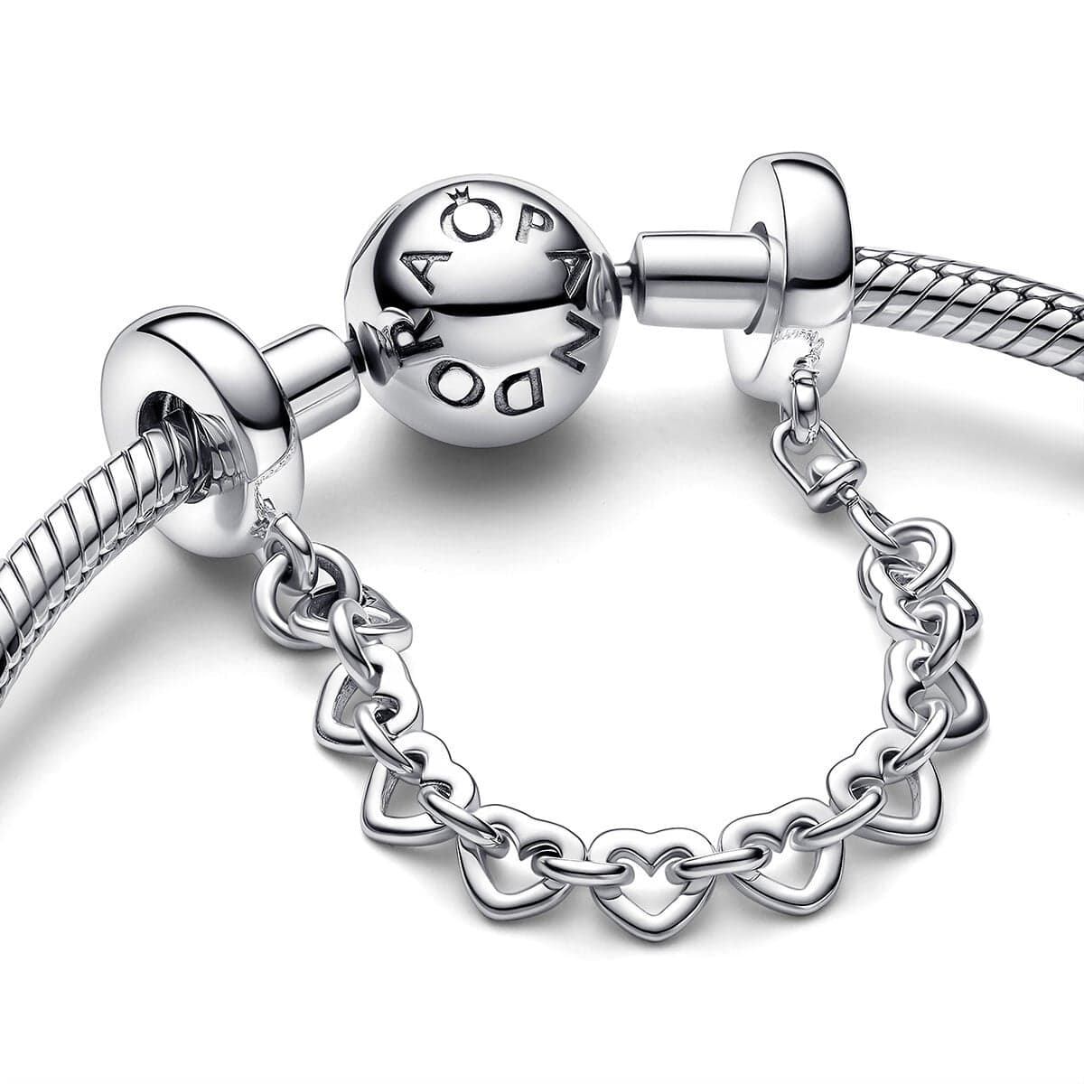 Pandora Linked Hearts Safety Chain 792274C00 792274 — photo 1 of 2