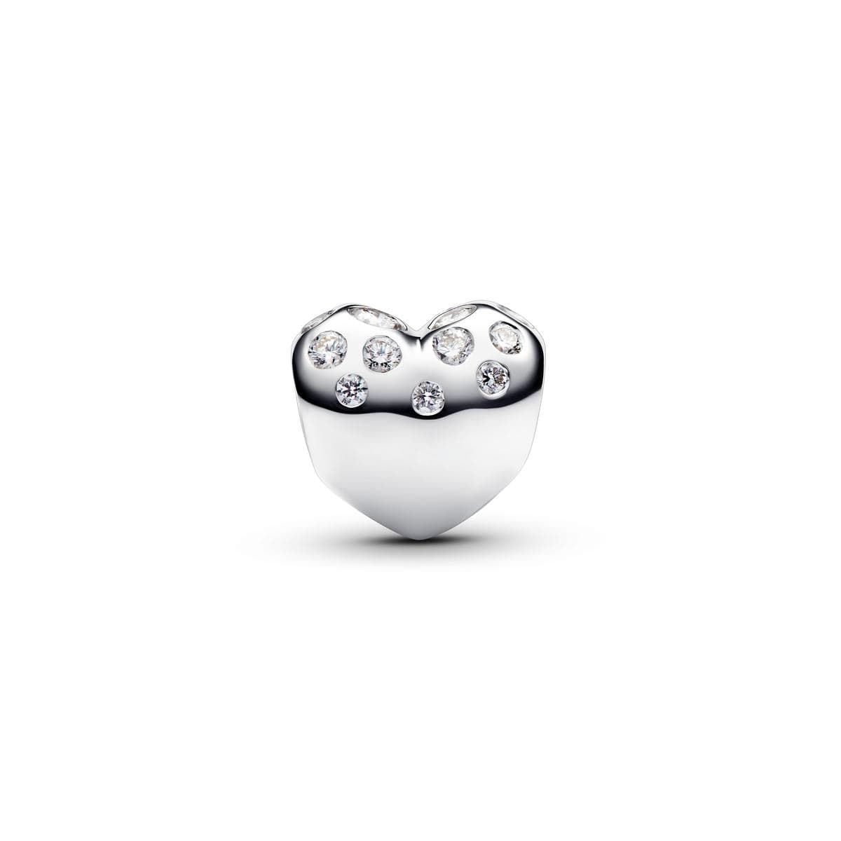 Pandora Sterling Silver Lab-grown Diamond Heart Charm 793645C01 793645 — foto 1 di 1