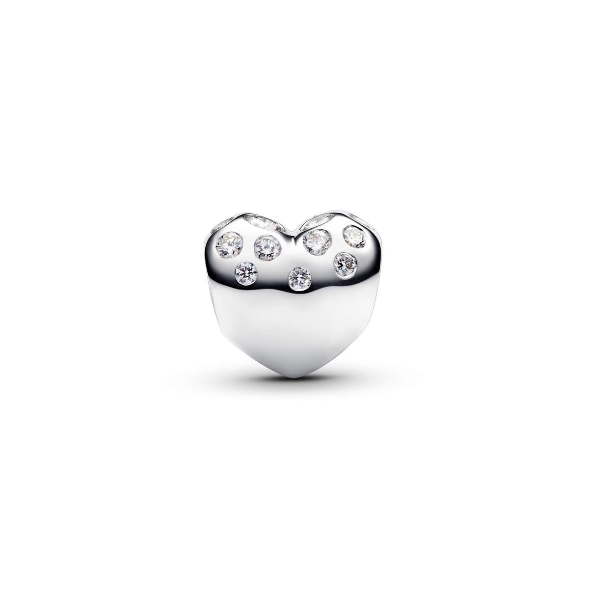 Pandora Sterling Silver Lab-grown Diamond Heart Charm