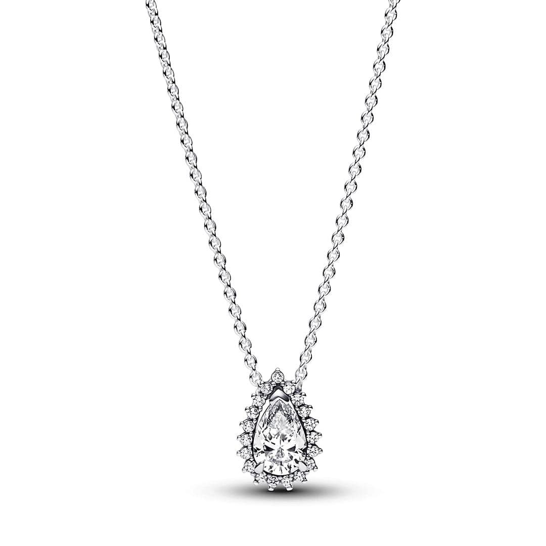 Pandora Sparkling Pear Halo Collier Necklace 392832C01 392832 — Foto 1 von 1