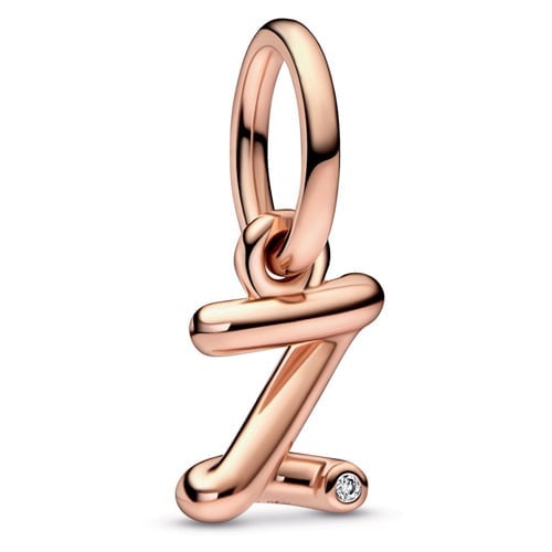 Letter Z Script Alphabet Dangle Charm