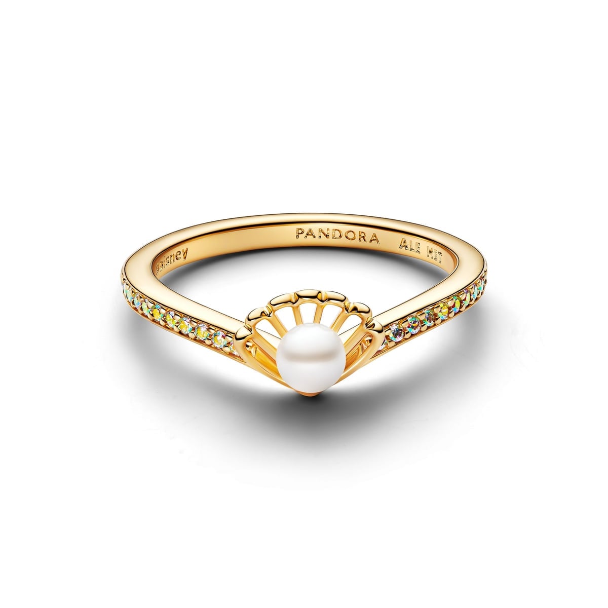 Disney Princess Ariel Shell Treated Freshwater Cultured Pearl Ring