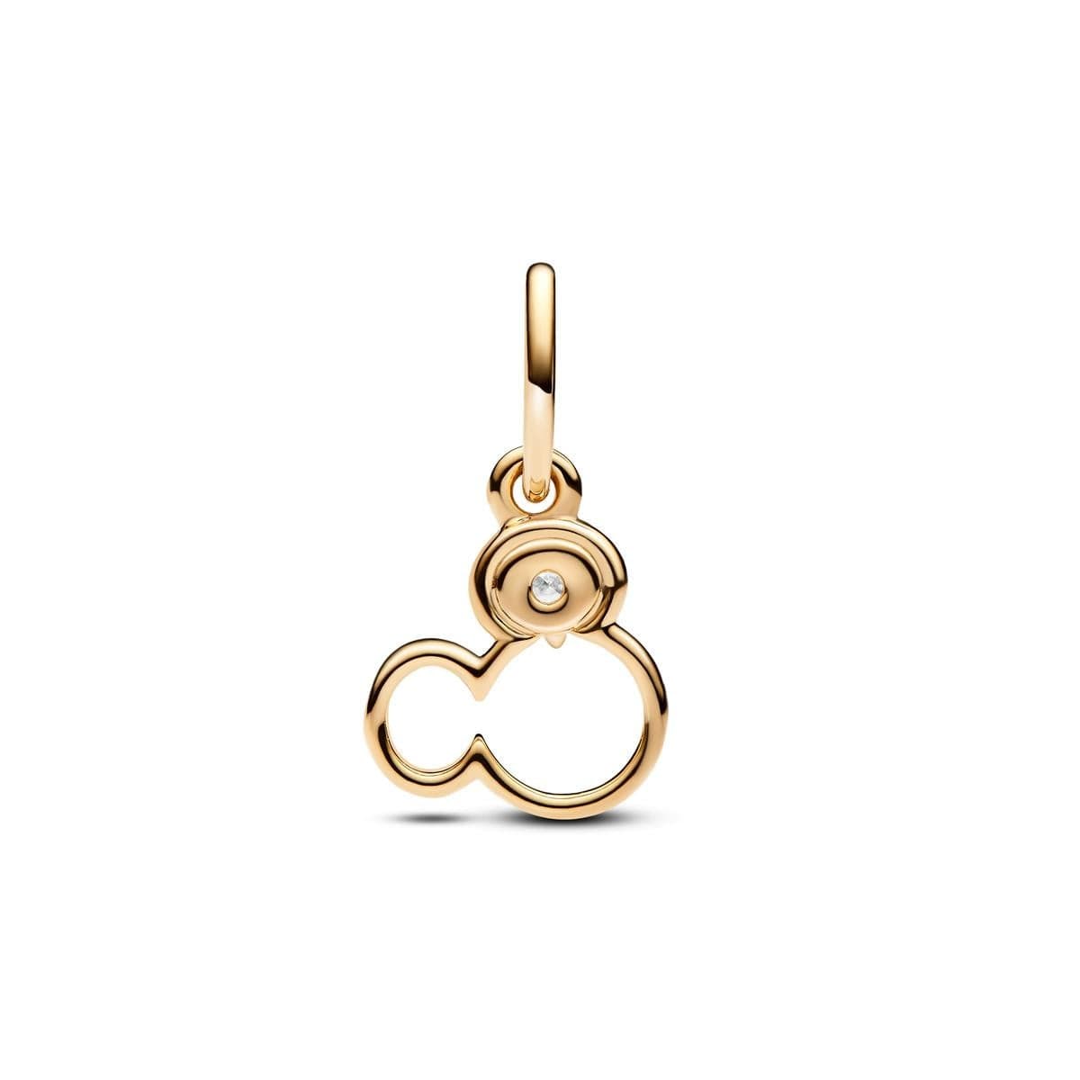Pandora Disney Mickey Mouse Silhouette Lab-Grown Diamond Dangle Charm 753425C01 753425 — Foto 1 von 1