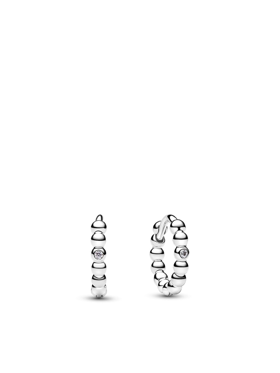 Beaded Huggie Earrings