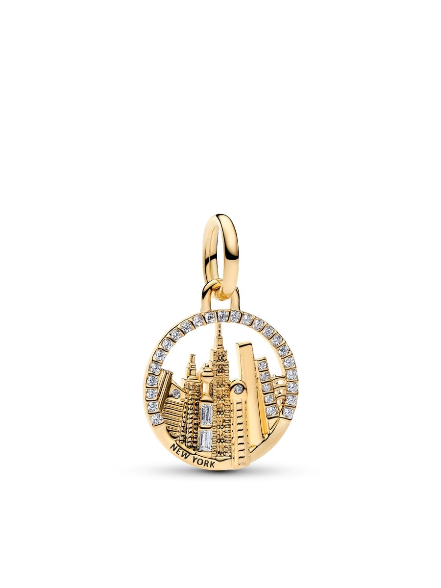 New York Skyline Dangle Charm