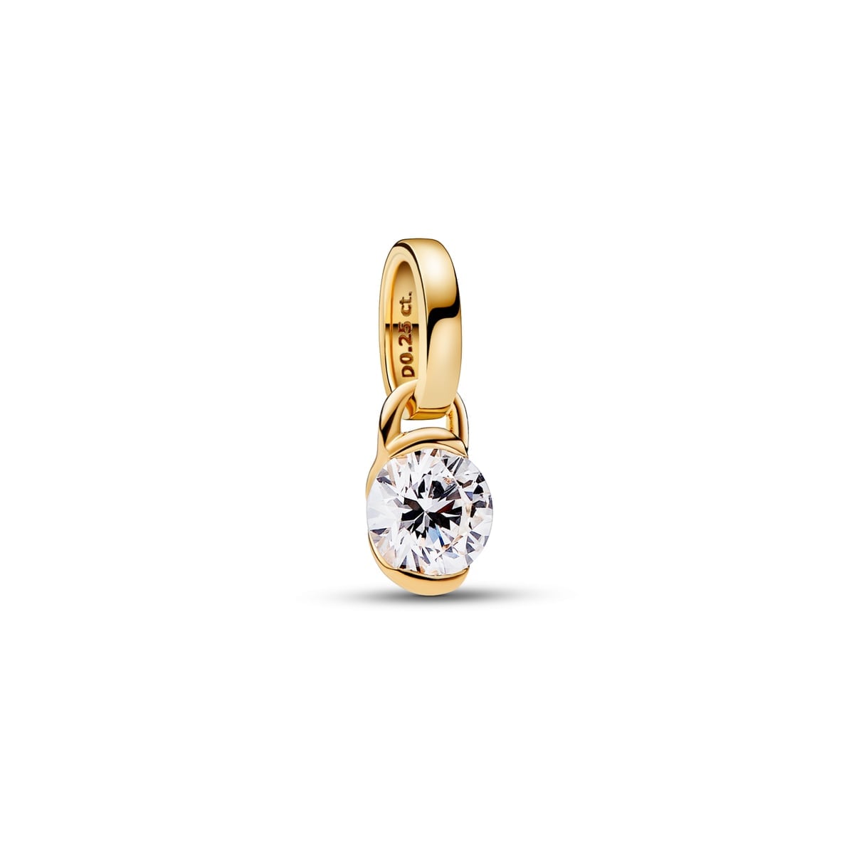 14k Gold Lab-grown Diamond Infinity Pendant