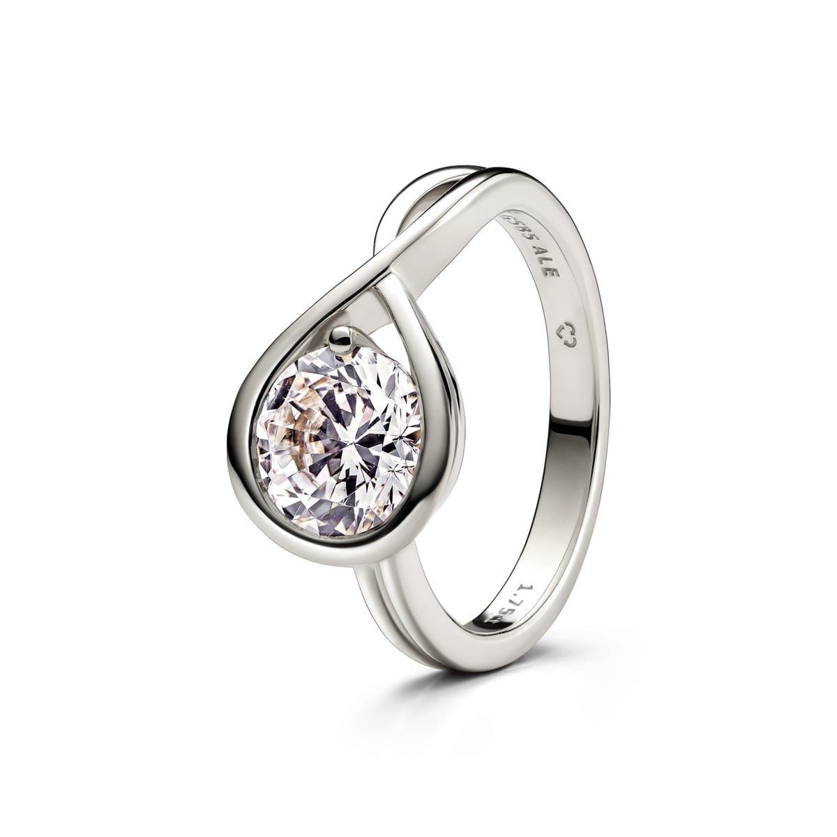 Pandora Infinite 14k White Gold Lab-grown Diamond Ring