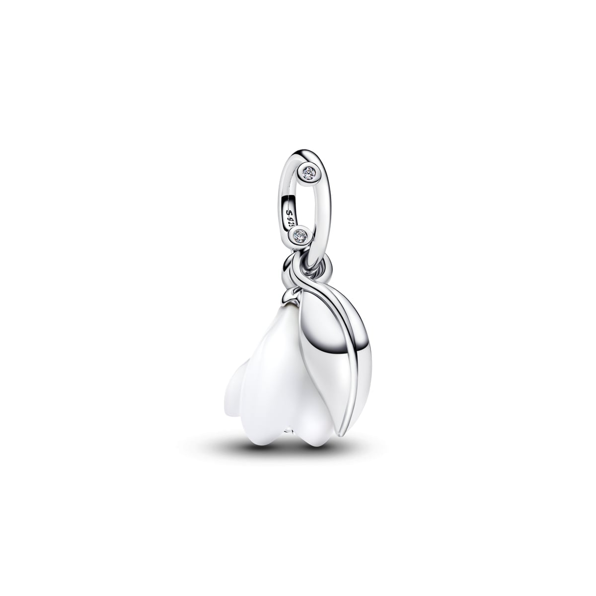 Snowdrop Flower Dangle Charm