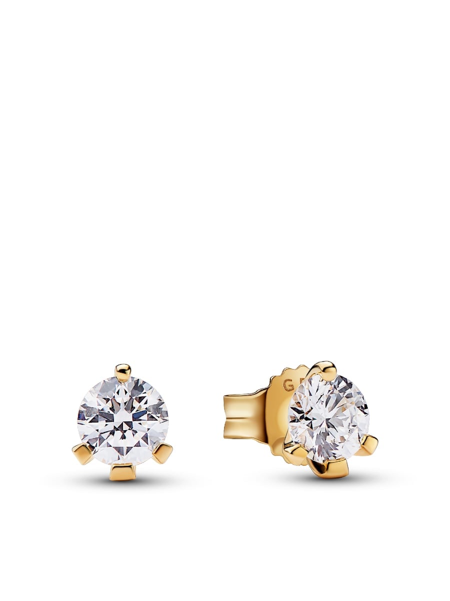 14k Gold Lab-grown Diamond Earrings