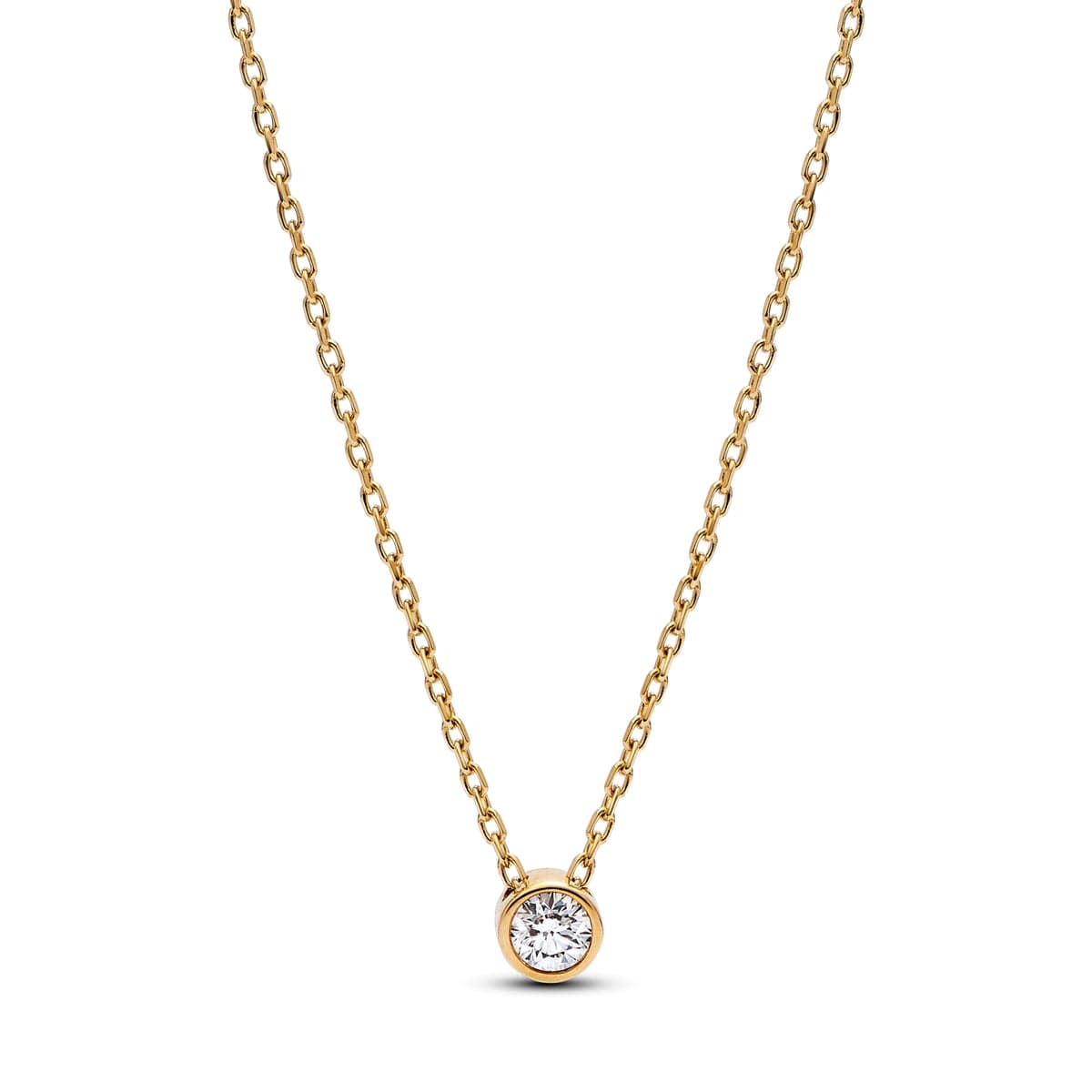Pandora Era Bezel 14k Gold Lab-grown Diamond Pendant Necklace 352885C01 352885 — foto 1 de 1