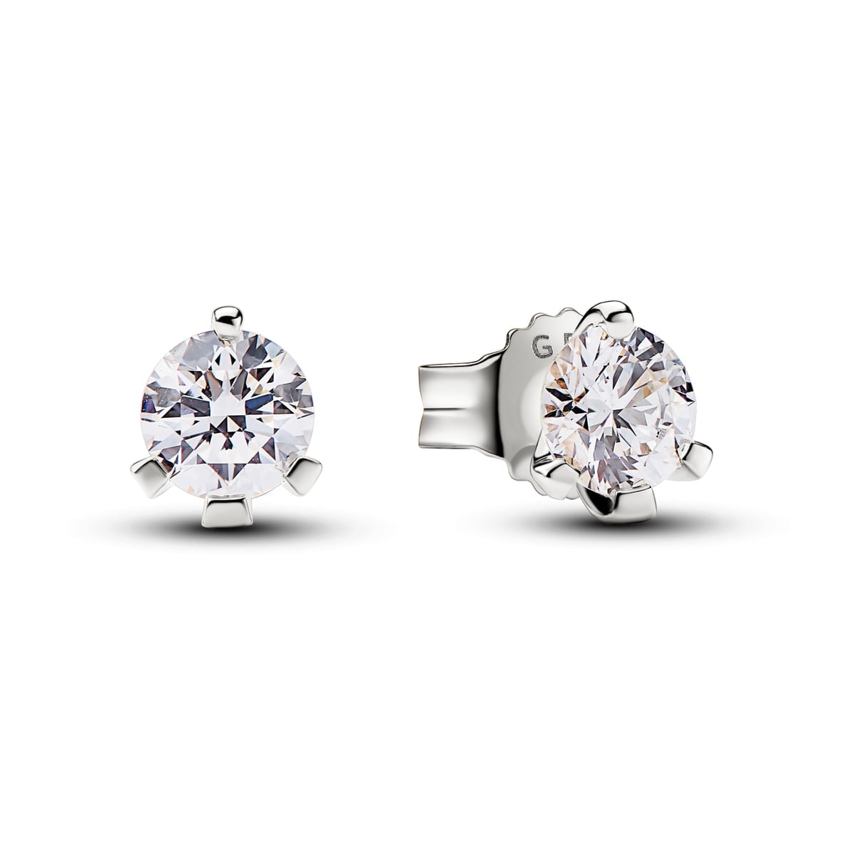 Pandora Nova 14k White Gold Lab-grown Diamond Earrings