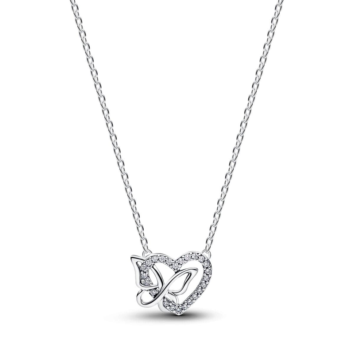 Pandora Entwined Heart & Butterfly Pendant Necklace 394477C01 394477 — photo 1 of 2