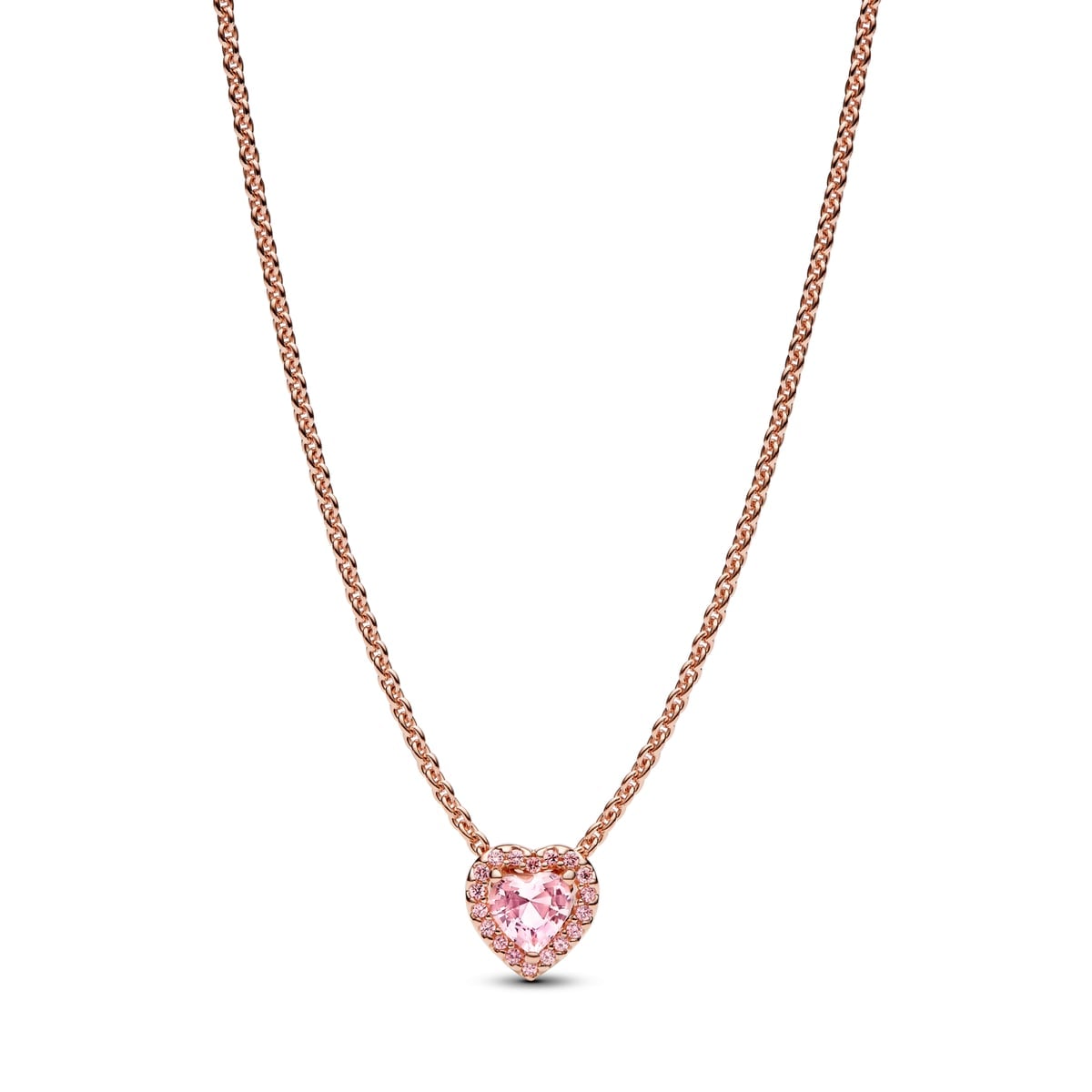 Pink Heart Collier Necklace