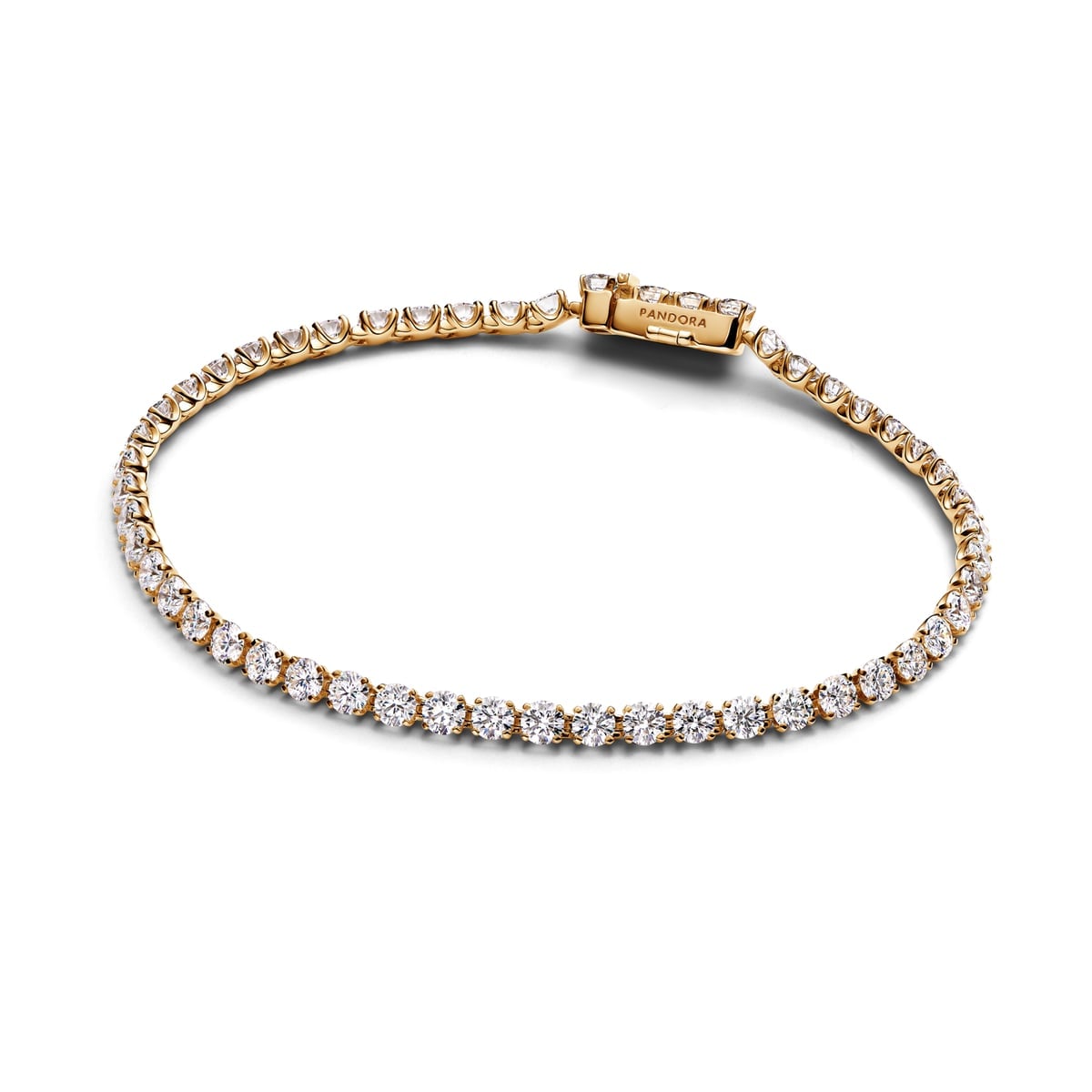 Pandora Era 14k Gold Lab-grown Diamond Tennis Bracelet